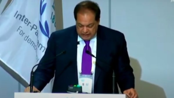 أبو العينين في الجلسة العامة للاتحاد البرلماني الدولي بجنيف: الرئيس السيسي رمز الحكمة في زمن الانقسام العالمي