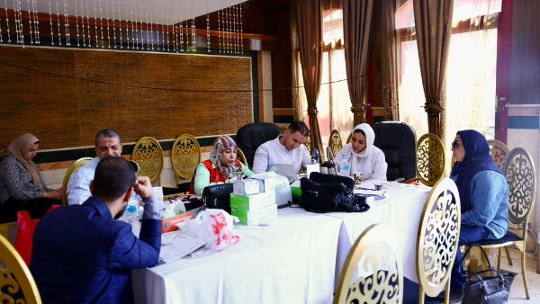 إقبال كبير من المحامين على الكشف الطبي المجاني بالتعاون مع الصحة