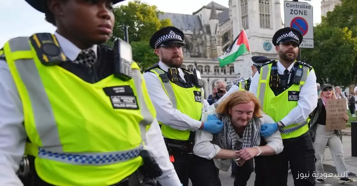 اعتقال حوالي 500 متظاهر في لندن لدعمهم «فلسطين أكشن»