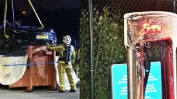 انفجار شاحن سيارة تسلا يثير القلق حول سلامة محولات الشحن غير المعتمدة