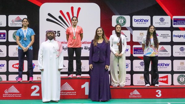 حصيلة منتخب الريشة الطائرة: 8 ميداليات في بطولة مصر الدولية للناشئين الأولى