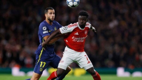 دوري أبطال أوروبا: آرسنال وأتلتيكو مدريد ينهيان الشوط الأول بالتعادل السلبي