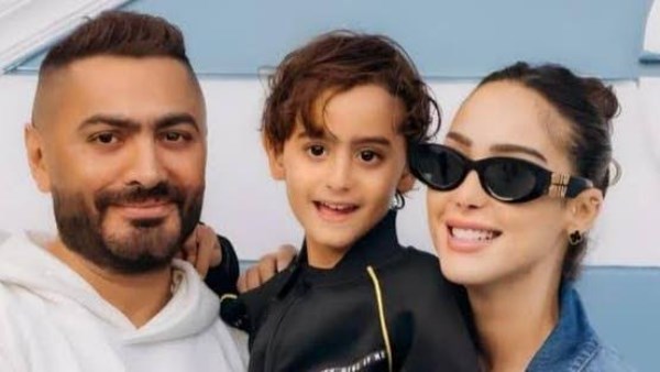 ربنا يحفظك يا حبيبي.. تامر حسني يحتفل بعيد ميلاد ابنه
