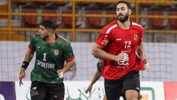 الأهلي يتأهل إلى نهائي كأس سوبر اليد بعد فوزه على سبورتنج
