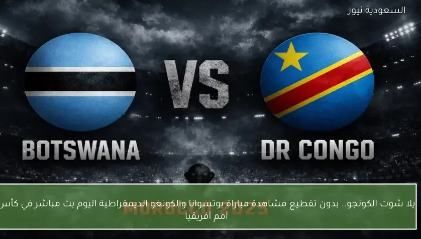 نتيجة مباراة بوتسوانا والكونغو الديمقراطية في كأس أمم أفريقيا