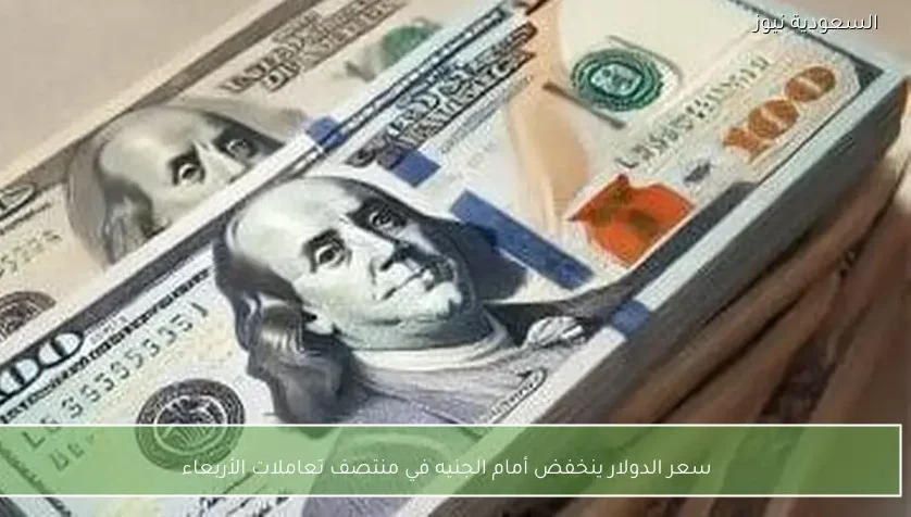 سعر الدولار ينخفض أمام الجنيه في منتصف تعاملات الأربعاء