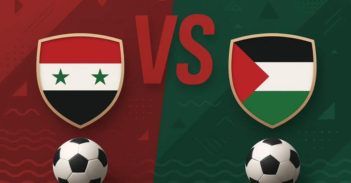 منتخب سوريا ضد منتخب فلسطين.. بدون تقطيع مشاهدة مباراة سوريا وفلسطين اليوم بث مباشر في كأس العرب