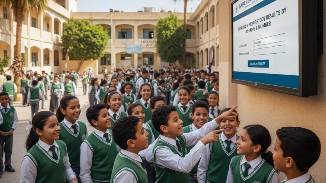رابط بوابة التعليم الأساسي 2026 نتيجه ابتدائي واعدادي بالإسم والرقم لجميـع المحافظات