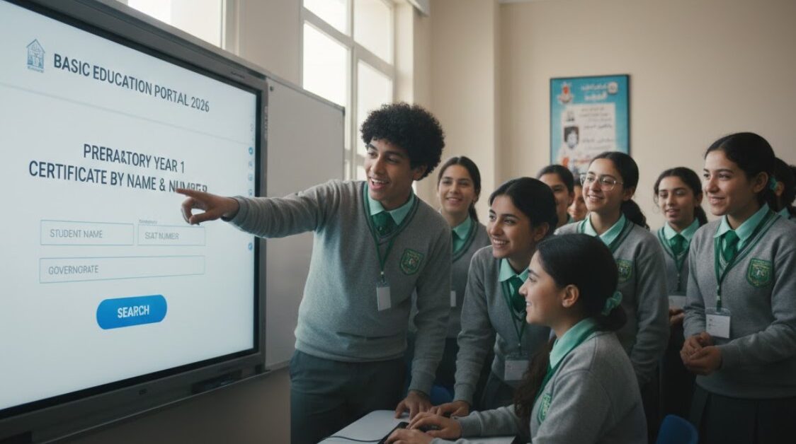 رابط شهادة أولي إعدادي بالإسم والرقم في مختلف المحافظات عبر بوابة التعليم الأساسي 2026