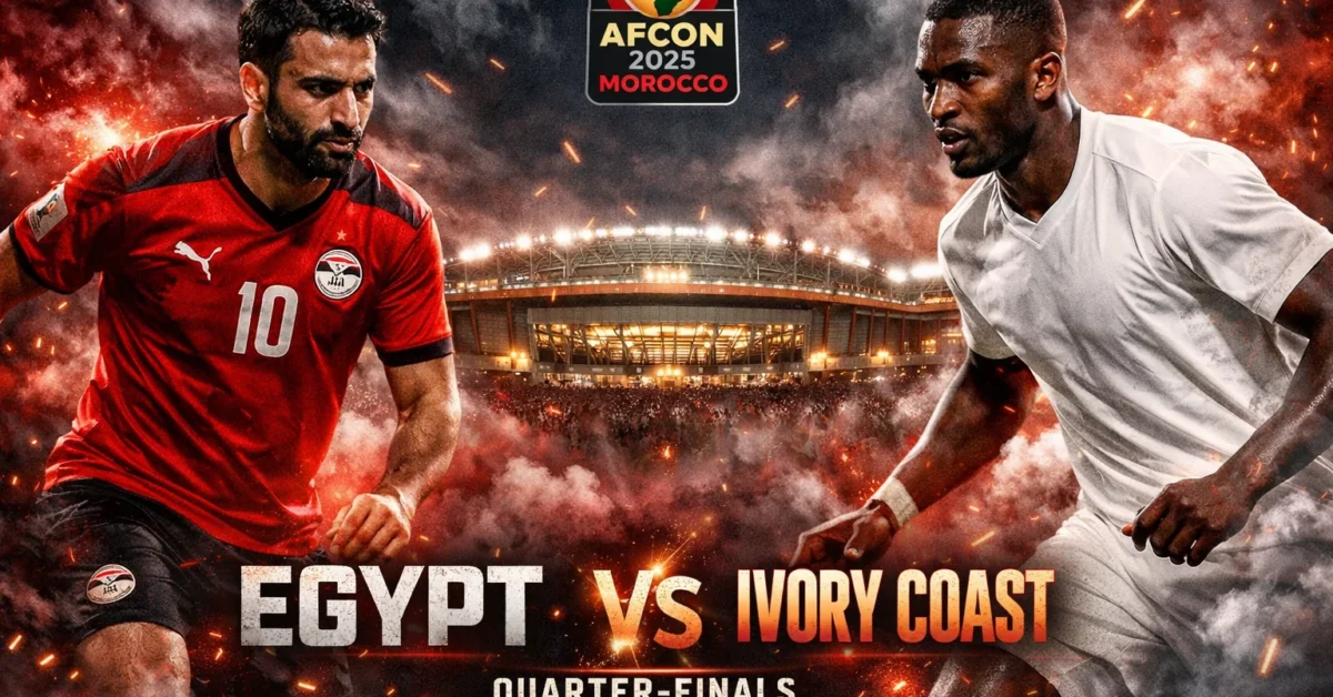 موعد مباراة منتخب مصر وكوت ديفوار غدا القادمة 2026 في ربع نهائي كأس الأمم الأفريقية