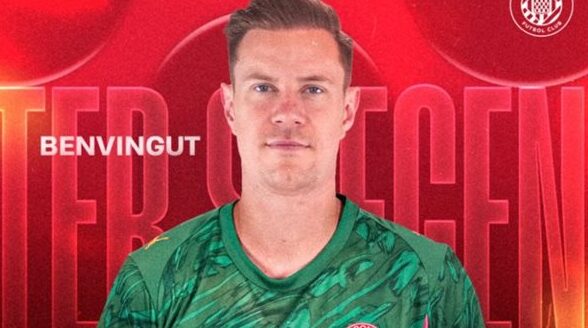 نادي جيرونا يضم تير شتيجن حتى نهاية الموسم على سبيل الإعارة