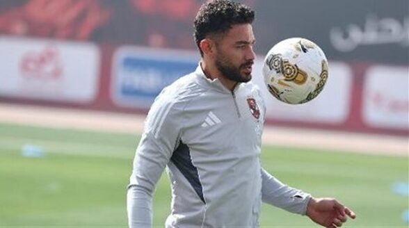 ياسر إبراهيم يشارك في التدريبات الجماعية استعدادا لمواجهة الأهلي والشبيبة